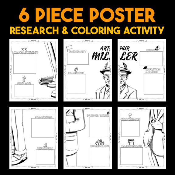 Arthur Miller Author Study — Literary Legends Collaborative Poster