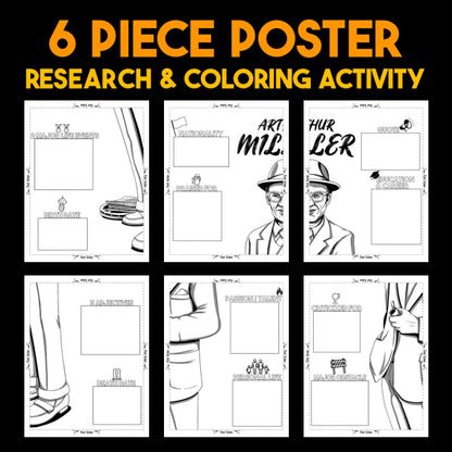 Arthur Miller Author Study — Literary Legends Collaborative Poster