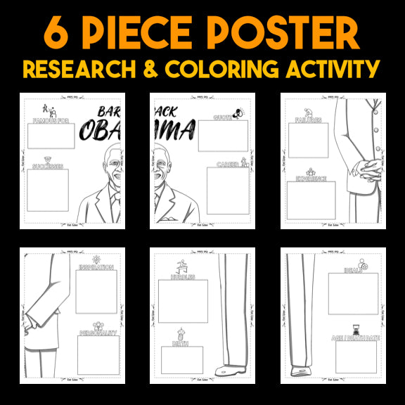 Barack Obama — Powerful People Collaborative Poster Activity