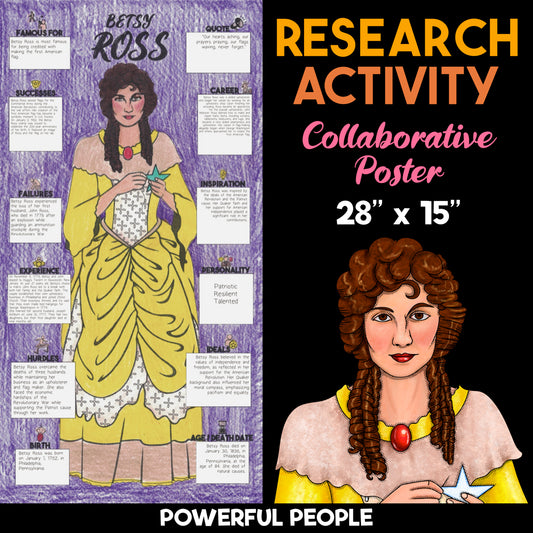Betsy Ross — Powerful People Collaborative Poster Activity