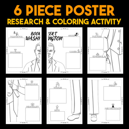 Booker T. Washington — Powerful People Collaborative Poster Activity