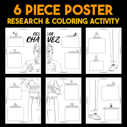 César Chávez — Powerful People Collaborative Poster Activity