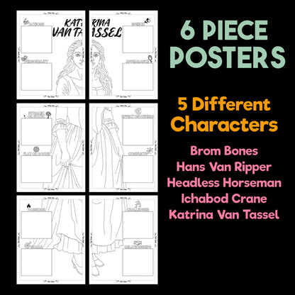 The Legend of Sleepy Hollow Character Analysis Posters — Character Collabs