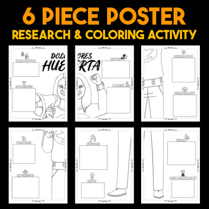 Dolores Huerta — Powerful People Collaborative Poster Activity