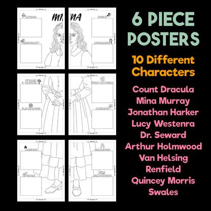 Dracula Character Analysis Posters — Character Collabs