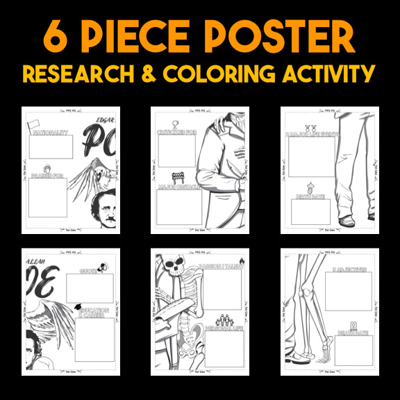 Edgar Allan Poe Author Study — Literary Legends Collaborative Poster