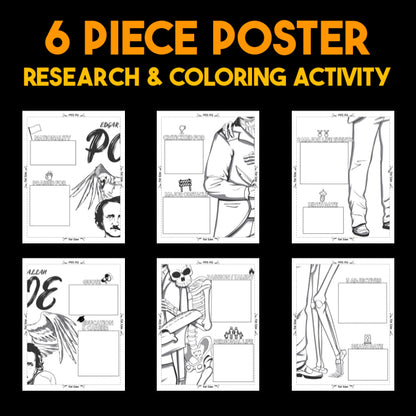 Edgar Allan Poe Author Study — Literary Legends Collaborative Poster
