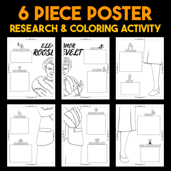 Eleanor Roosevelt — Powerful People Collaborative Poster Activity