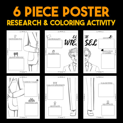 Elie Wiesel Author Study — Literary Legends Collaborative Poster