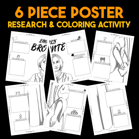 Emily Brontë Author Study — Literary Legends Collaborative Poster