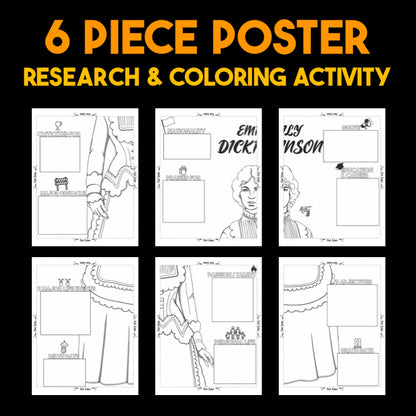 Emily Dickinson Author Study — Literary Legends Collaborative Poster