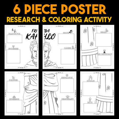 Frida Kahlo — Powerful People Collaborative Poster Activity