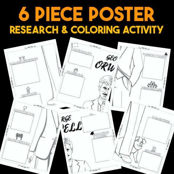 George Orwell Author Study — Literary Legends Collaborative Poster