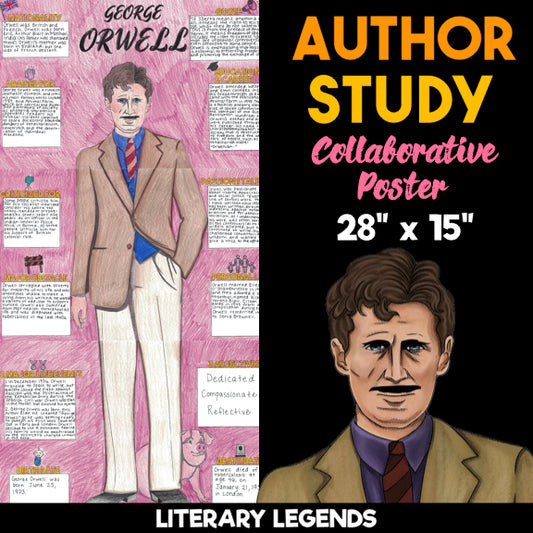 George Orwell Author Study — Literary Legends Collaborative Poster