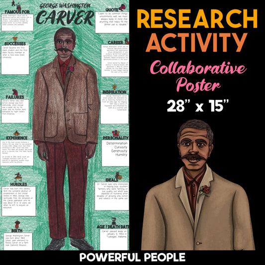 George Washington Carver — Powerful People Collaborative Poster Activity