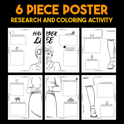 Harper Lee Author Study — Literary Legends Collaborative Poster