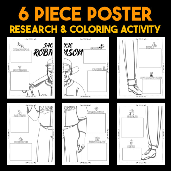 Jackie Robinson — Powerful People Collaborative Poster Activity
