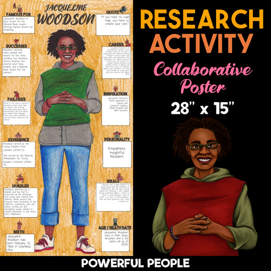 Jacqueline Woodson — Powerful People Collaborative Poster Activity