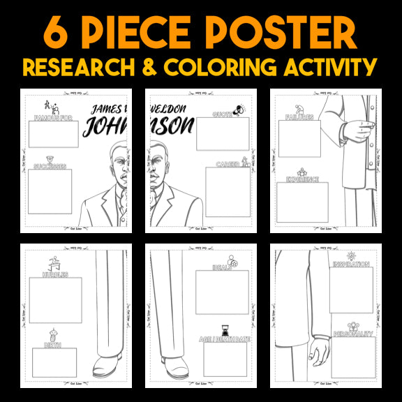 James Weldon Johnson — Powerful People Collaborative Poster Activity