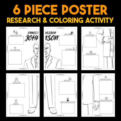 James Weldon Johnson — Powerful People Collaborative Poster Activity