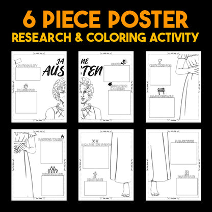 Jane Austen Author Study — Literary Legends Collaborative Poster