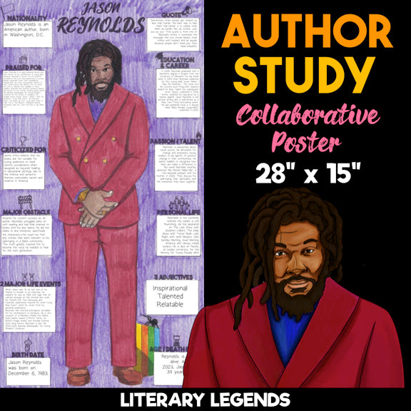 Jason Reynolds Author Study — Literary Legends Collaborative Poster