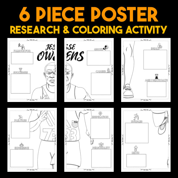 Jesse Owens — Powerful People Collaborative Poster Activity