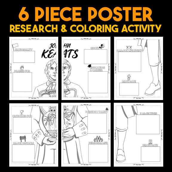 John Keats Author Study — Literary Legends Collaborative Poster