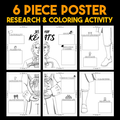 John Keats Author Study — Literary Legends Collaborative Poster