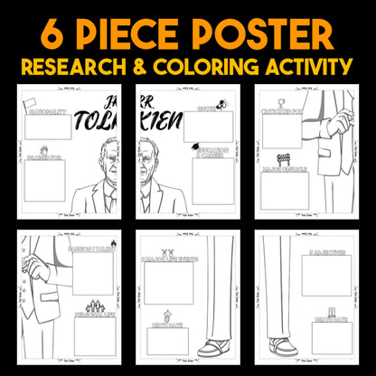 J.R.R. Tolkien Author Study — Literary Legends Collaborative Poster