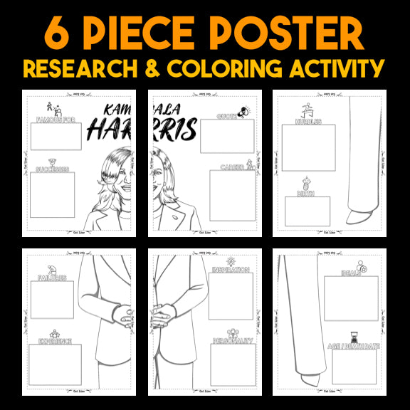 Kamala Harris — Powerful People Collaborative Poster Activity