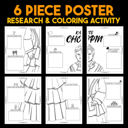 Kate Chopin Author Study — Literary Legends Collaborative Poster