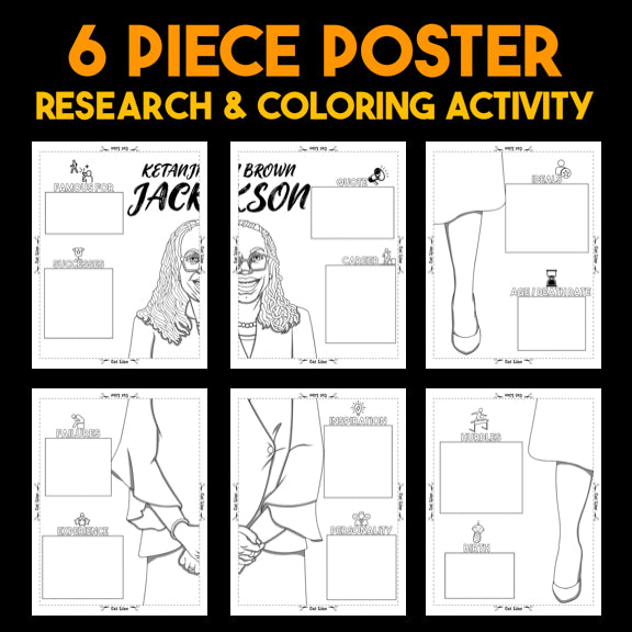 Ketanji Brown Jackson — Powerful People Collaborative Poster Activity