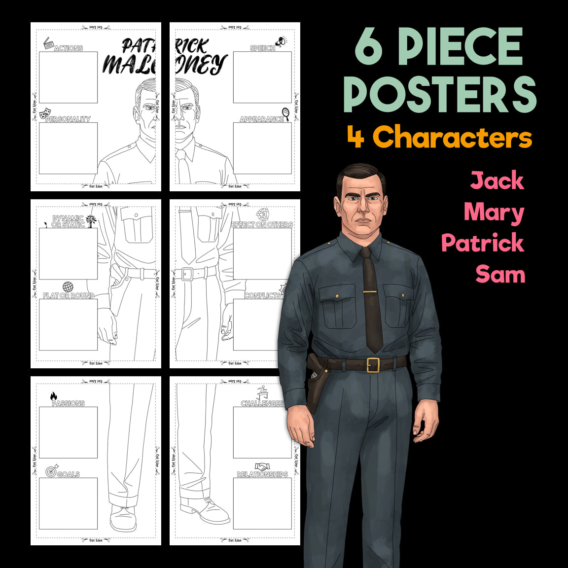 Lamb to the Slaughter Character Analysis Posters — Character Collabs