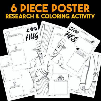 Langston Hughes Author Study — Literary Legends Collaborative Poster