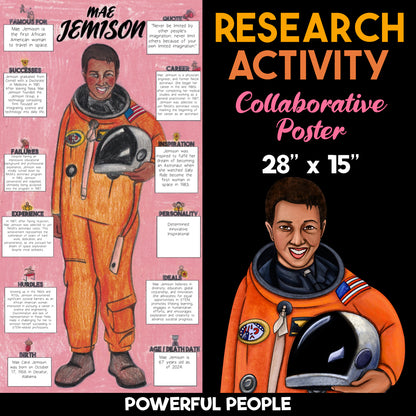 Mae Jemison — Powerful People Collaborative Poster Activity