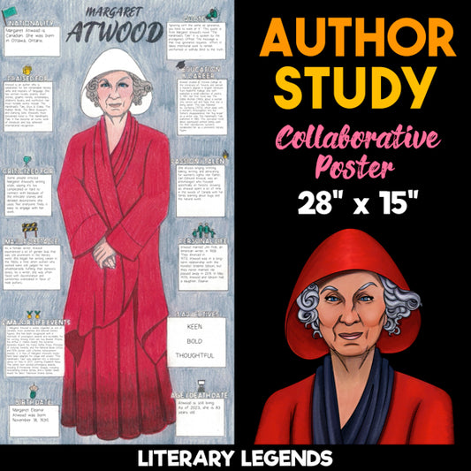Margaret Atwood Author Study — Literary Legends Collaborative Poster