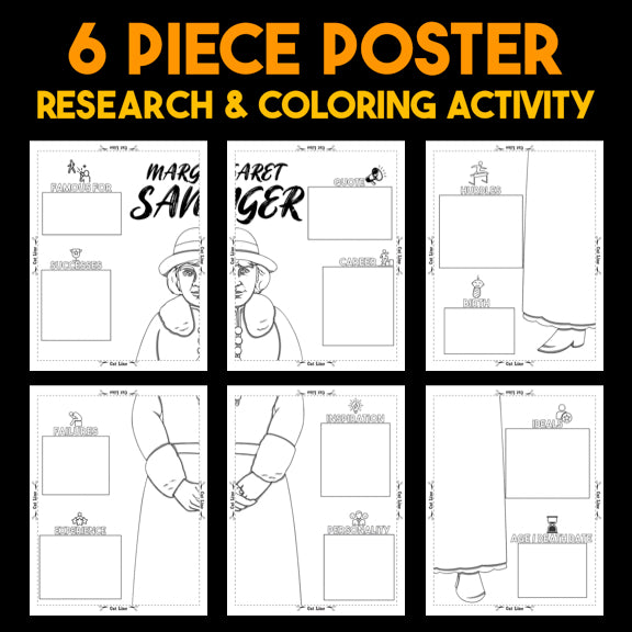 Margaret Sanger — Powerful People Collaborative Poster Activity