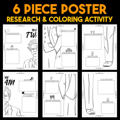 Mark Twain Author Study — Collaborative Poster Activity