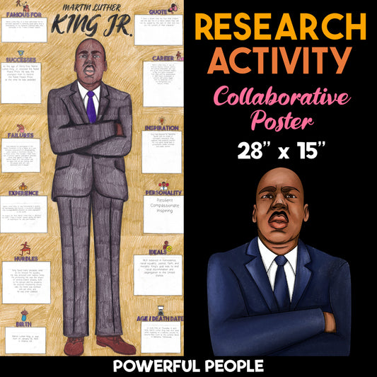 Martin Luther King Jr. — Powerful People Collaborative Poster Activity