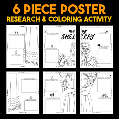 Mary Shelley Author Study — Literary Legends Collaborative Poster