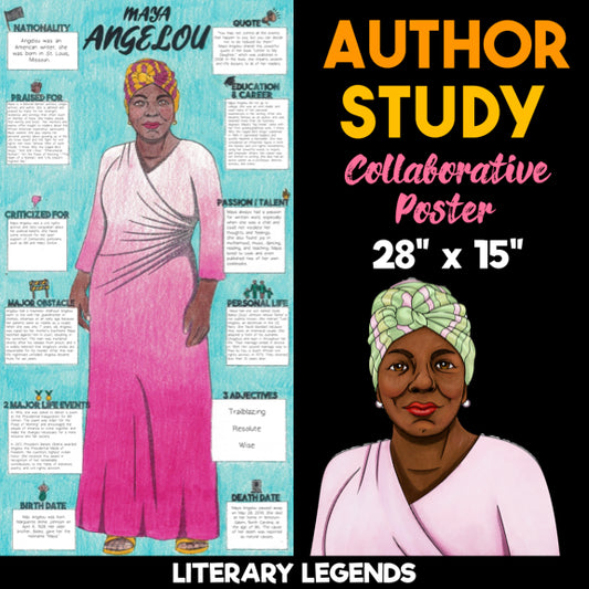 Maya Angelou Author Study — Literary Legends Collaborative Poster