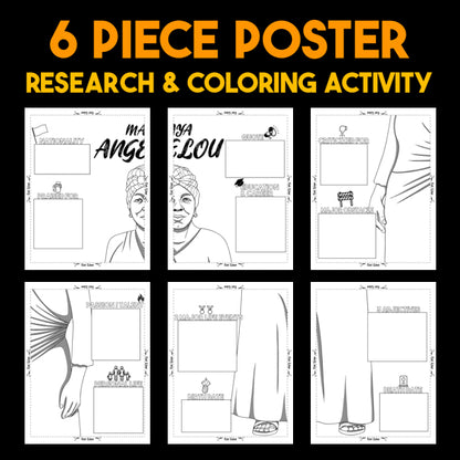 Maya Angelou Author Study — Literary Legends Collaborative Poster