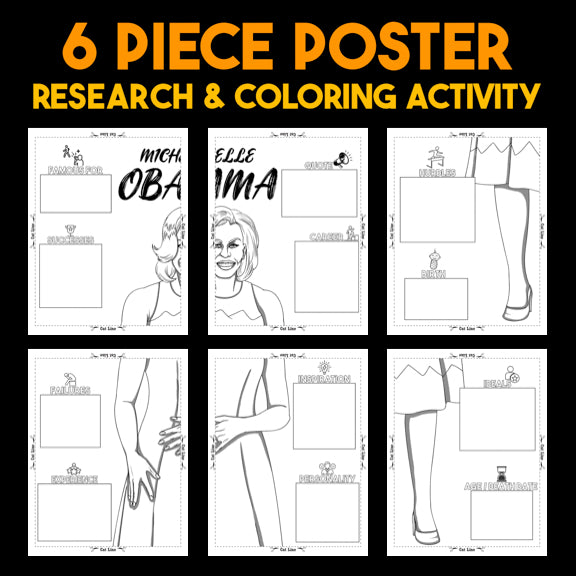 Michelle Obama — Powerful People Collaborative Poster Activity