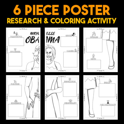 Michelle Obama — Powerful People Collaborative Poster Activity