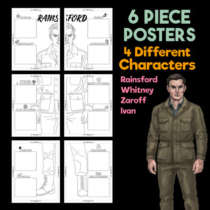 The Most Dangerous Game Character Analysis Posters — Character Collabs