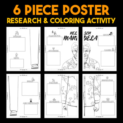 Nelson Mandela — Powerful People Collaborative Poster Activity