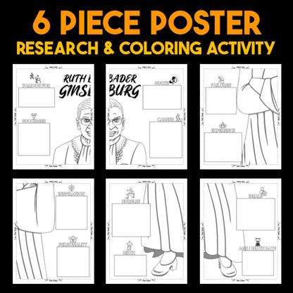 Ruth Bader Ginsburg (RBG) — Powerful People Collaborative Poster Activity