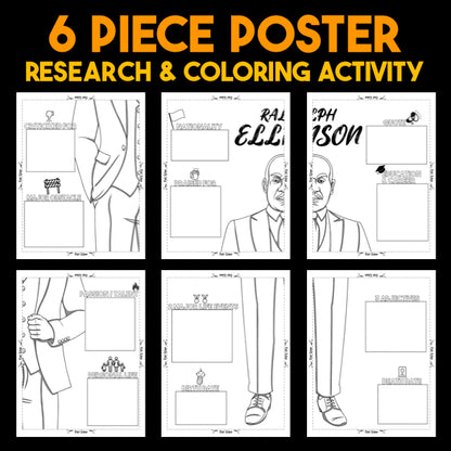Ralph Ellison Author Study — Literary Legends Collaborative Poster
