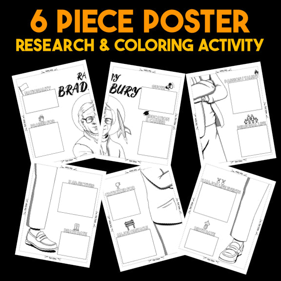 Ray Bradbury Author Study — Literary Legends Collaborative Poster